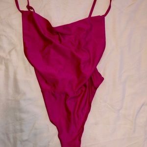 FOREVER 21 COWL NECK BODYSUIT